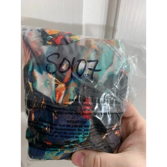 SUSAN LAWRENCE Small (S) Vibrant Multicolor Ruffle Capped Sleeve Top Blouse - Picture 8 of 8